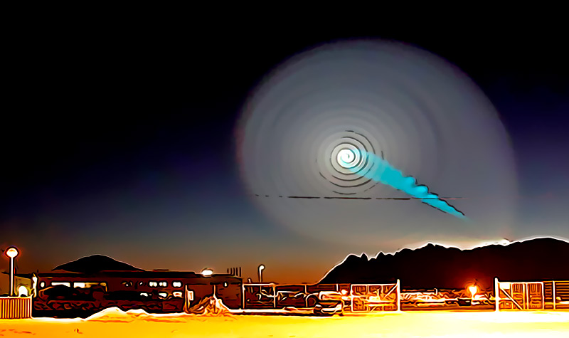 Cohete de SpaceX causa una espiral en el cielo de Hawai