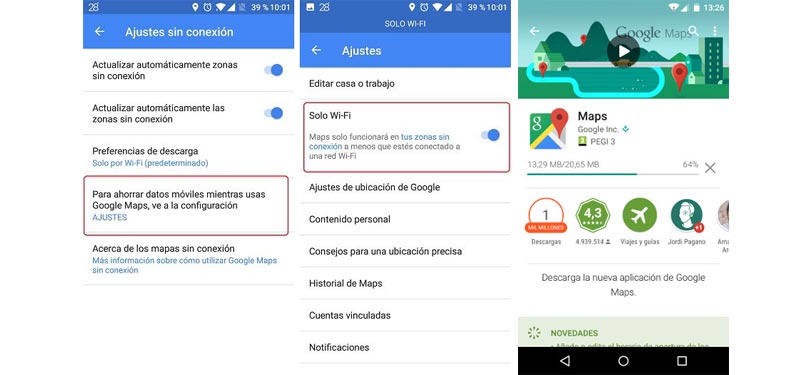 Como actualizar Google Maps celular Android paso a paso
