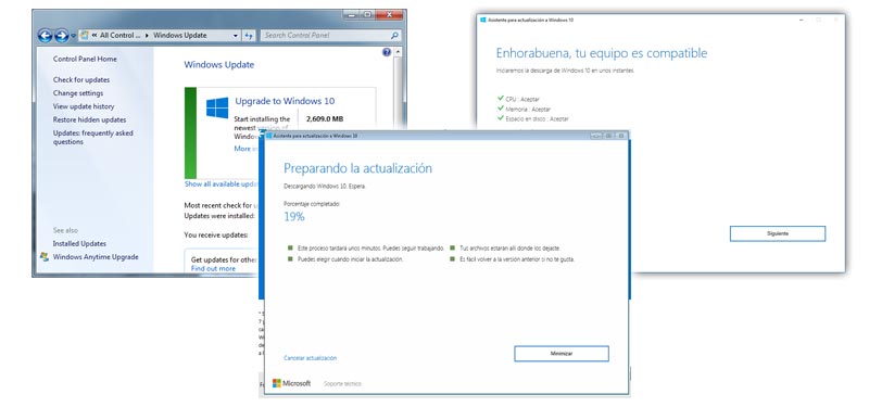 Como actualizar Windows 10 desde windows 7 proceso de instalacion