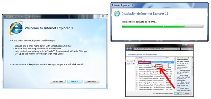 actualizar internet explorer 11