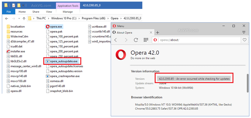 Como configurar navegador Opera para cancelar autoUpdate