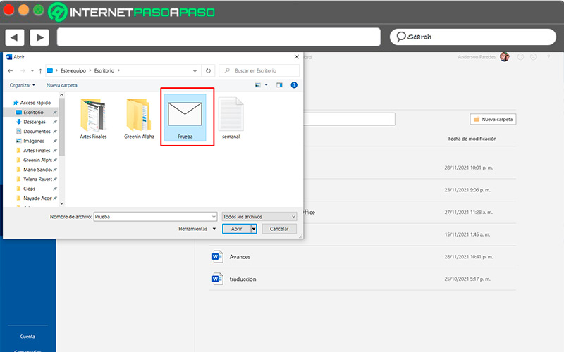 Como guardar correos como Word en Outlook