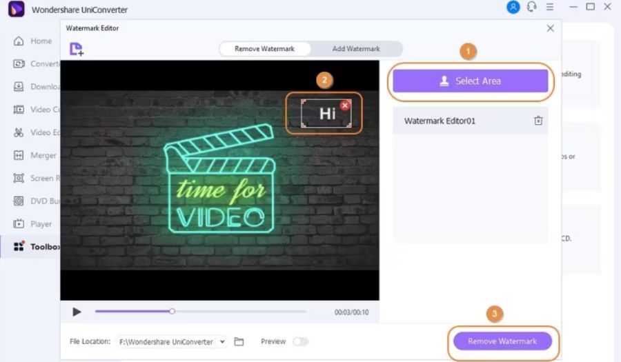 Cómo quitar la marca de agua de TikTok con Wondershare UniConverter