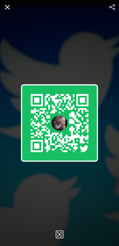 Share your profile using a QR code