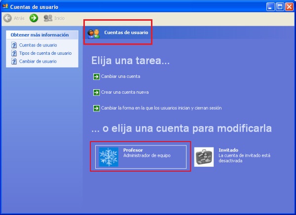 Comprobar si mi usuario es administrador en Windows XP
