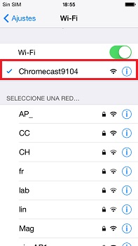 Wi-Fi chromecast setup