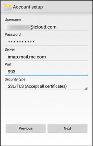 Configurar correo iCloud en Android