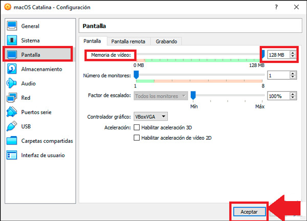 Configure the virtual machine in Windows 10 