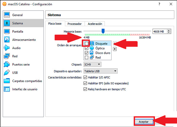 Configure the virtual machine in Windows 10 