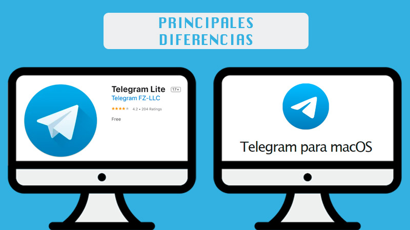 Conoce las principales diferencias entre Telegram y Telegram Lite para MacOS