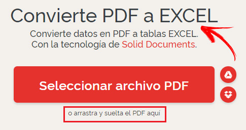 Convertir Excel a PDF con iLovePDF