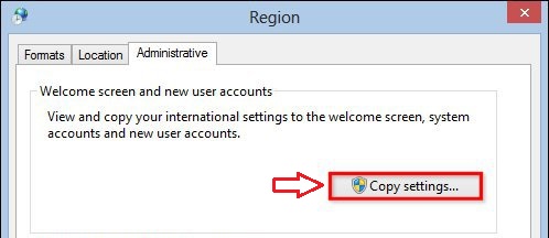 Copiar configuración en pantalla de bienvenida y nuevas cuentas de usuario