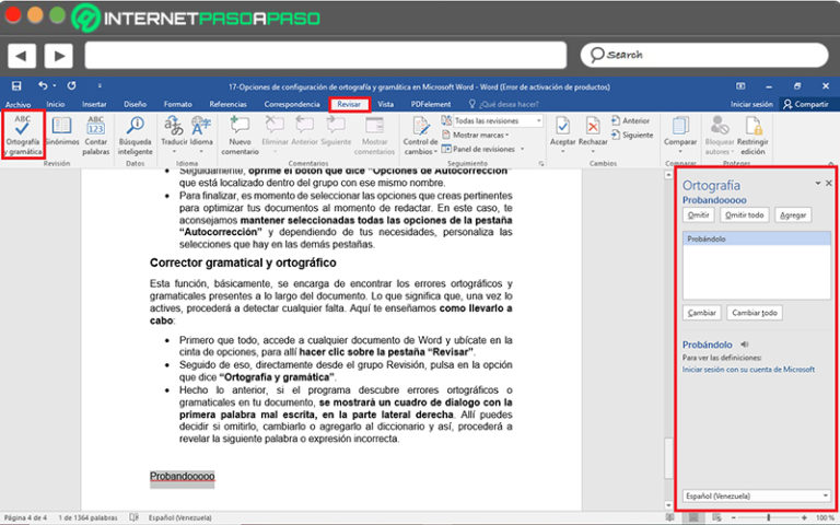 Opciones De Corrección En Word 】Guía Paso A Paso 2024