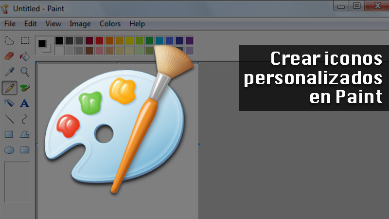 Crear iconos personalizados en Paint para Windows 7