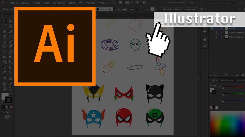 Crear iconos personalizados para Windows 7 en Illustrator