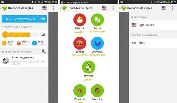 Crear nueva cuenta perfil Duolingo Android