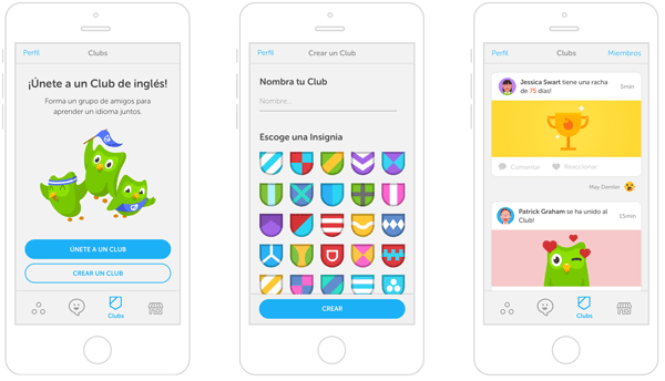 Crear nueva cuenta perfil Duolingo iPhone
