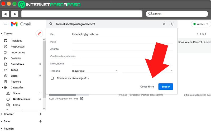 Create new filters in Gmail
