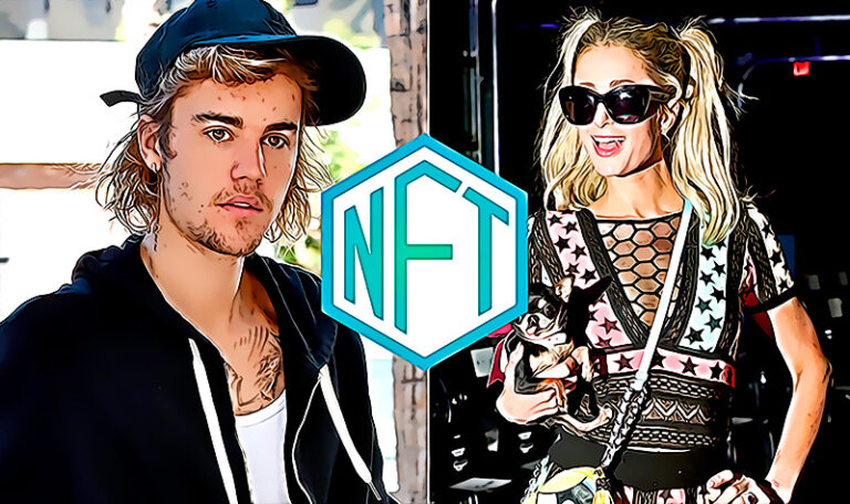 Critican a mas de una decena de famosos por promocionar proyectos NFT fraudulentos Justin Bieber y Paris Hilton incluidos