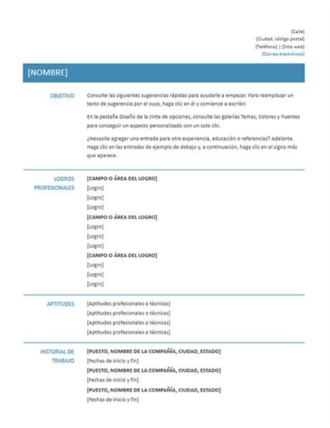 Functional Resume with Simple Design