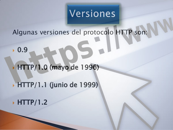¿Cuáles son las versiones del protocolo HTTP y en qué se diferencian?