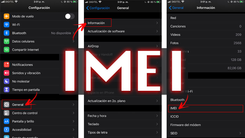 Desbloquear un iPhone con el IMEI