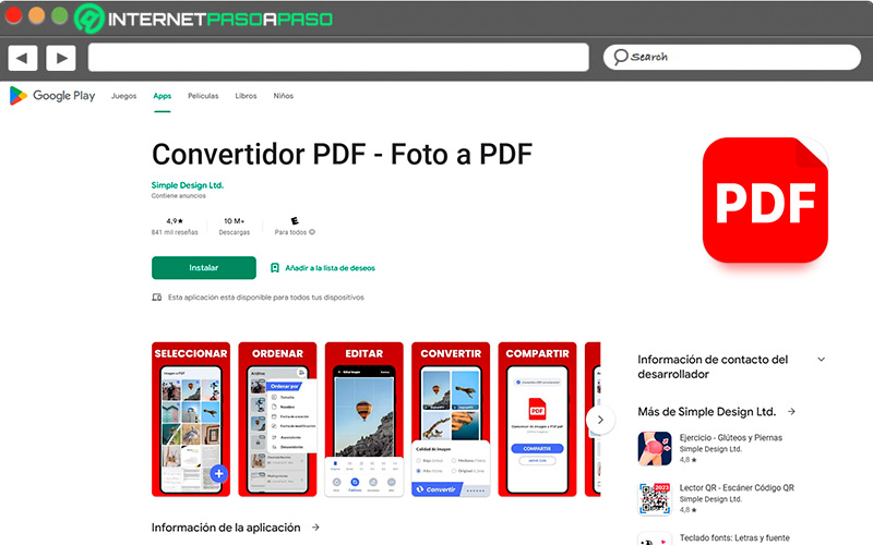 Descargar Convertidor PDF – Imagen a PDF
