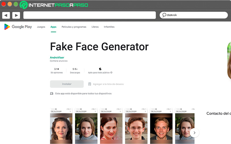 Descargar Fake Face Generator