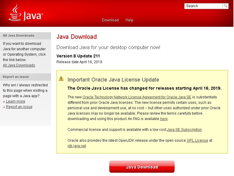 Descargar-Java