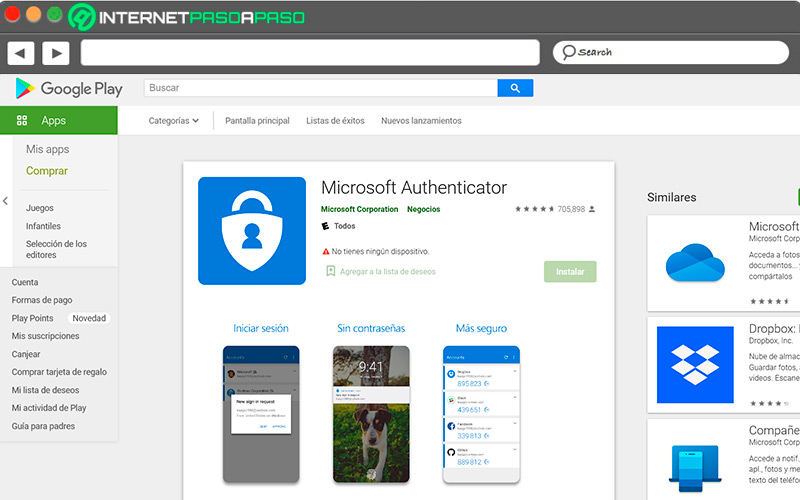 Descargar Microsoft Authenticator en Android