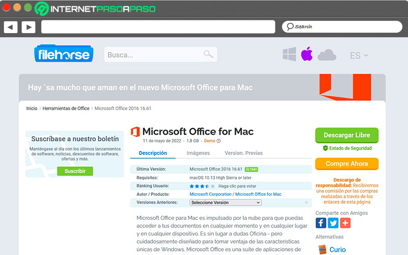 Descargar Office para Mac