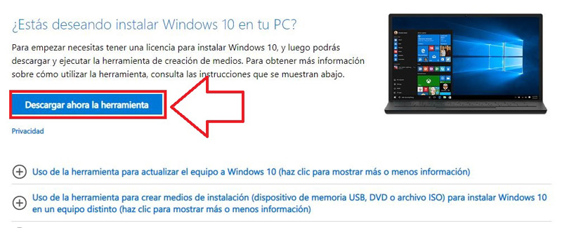 Descargar Windows 10 gratis