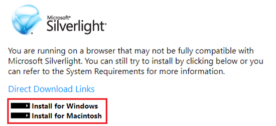 Descargar e instalar Microsoft Silverlight nueva version