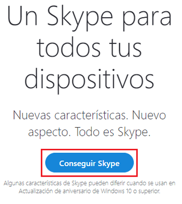 Descargar software Skype para ordenador