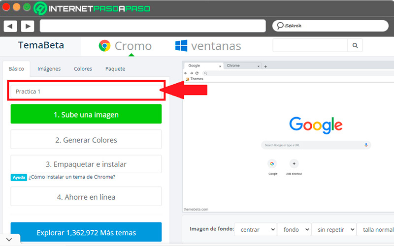 Descubre cómo crear tu propio theme personalizado en Google Chrome
