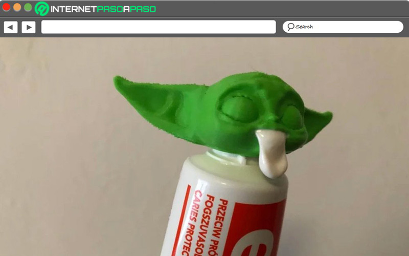 Dispensador de pasta de Baby Yoda