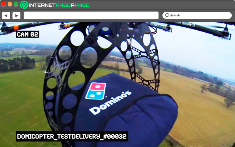 Dominos pizza drone