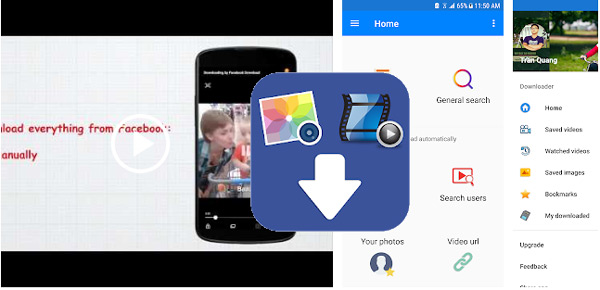 Download videos and photos: Facebook Instagram 