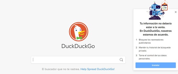 Duck duck go, buscador de internet