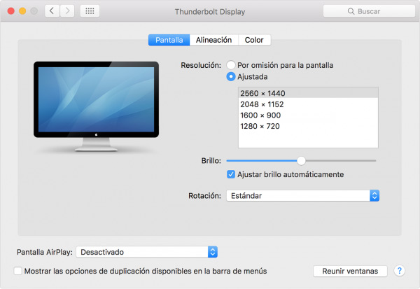 Duplicar pantalla AirPlay en Mac