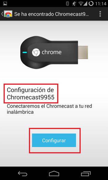Editar entrar Configuracion de google Chromecast