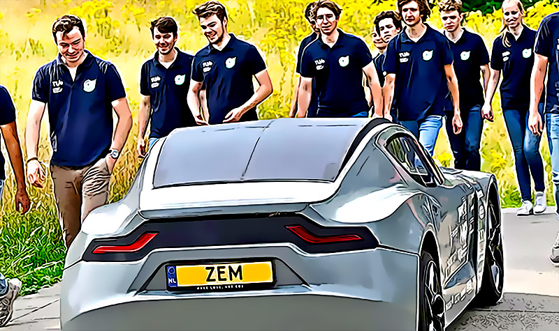 El Zem EV: el coche eléctrico holandés que absorbe dióxido de carbono