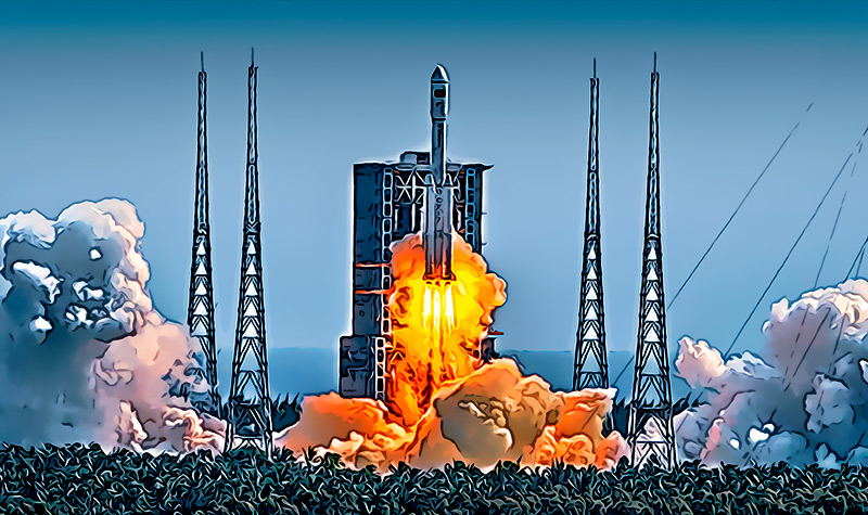 El cuerpo de un cohete chino viene directo a la Tierra