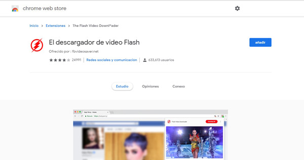 El descargador de vídeo flash