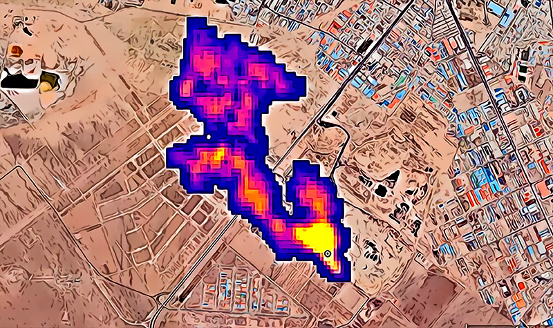 El dispositivo EMIT de la NASA detecta superemisores de metano