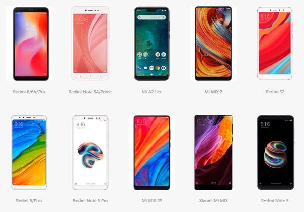 Elige tu smartphone Xiaomi para actualizar