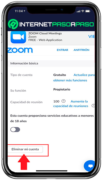 Elimina tu cuenta de Zoom en Android e iOS