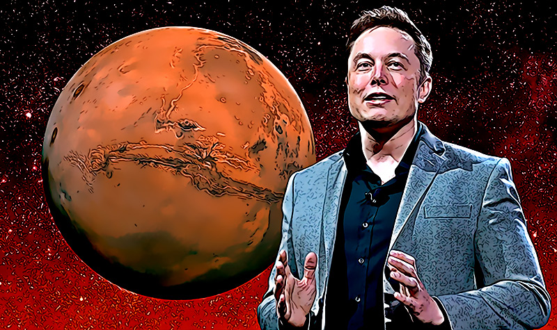 Elon Musk vuelve a dar senales en Twitter de sus intensiones de colonizar Marte para proteger la vida de la Tierra