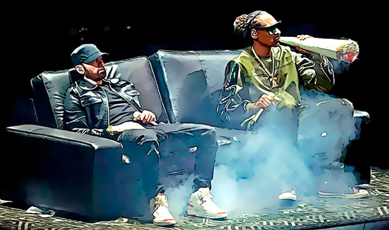 Eminem y Snoop Dogg realizan la primera actuacion de la historia con sus avatares NFT en los MTV VMA Awards