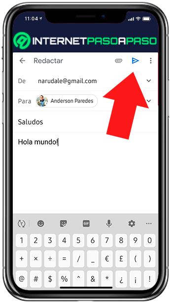Enviar un mensaje de Gmail desde Android